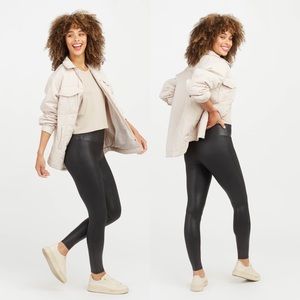 Spanx Faux Leather Leggings size medium NWT